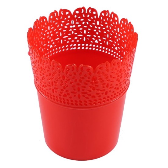 Dekoration Vase Aus Plastik Rot 1 Stück - MT16 - Mytortenland